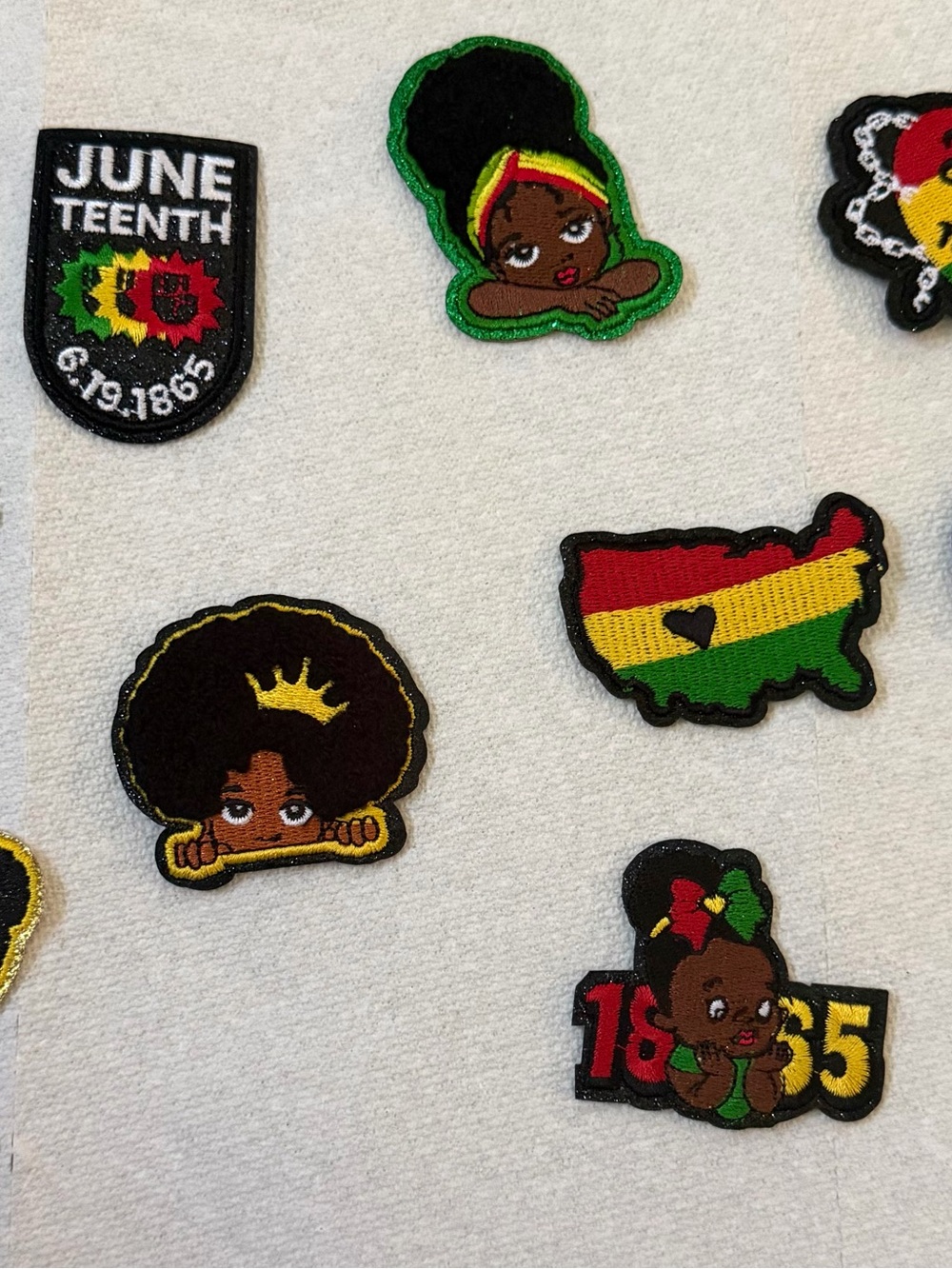10 Iron on Embroidered Patches